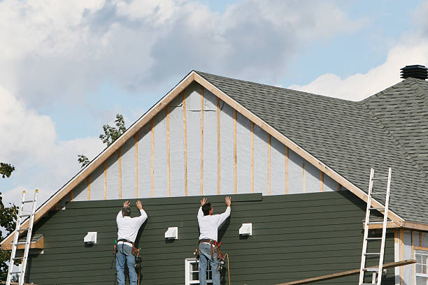 Professional Siding technician working in Lowgap, NC